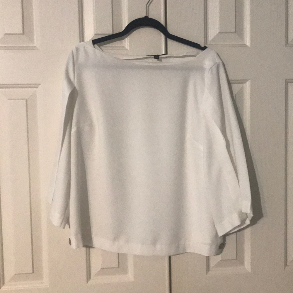 Cream dress shirt with angle sleeves